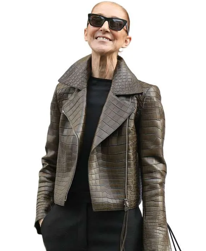 Celine Dion Crocodile Leather Jacket