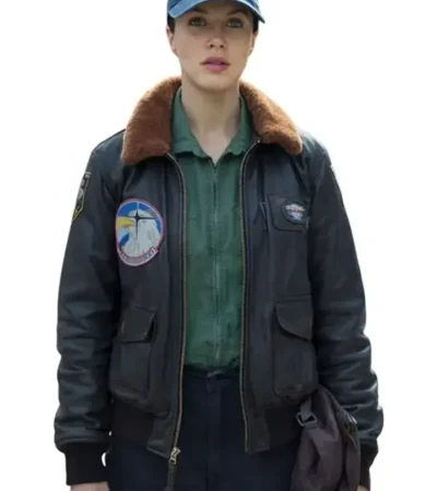 Charlotte Keene Silo S03 Flight Leather Bomber Jacket