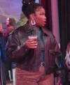 Courtney Taylor TV-Series Abbott Elementary 2025 Erika Black Leather Jacket