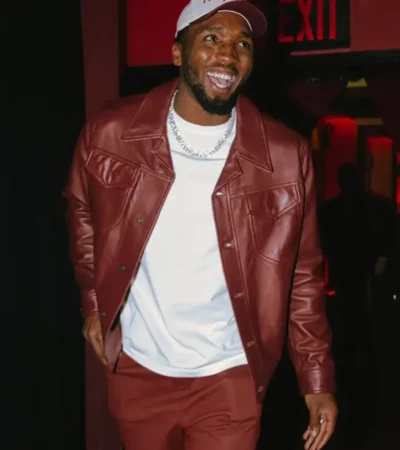 Donovan Mitchell 30th Birthday Leather Jacket