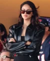 Eiza Gonzalez Super Bowl Leather Jacket