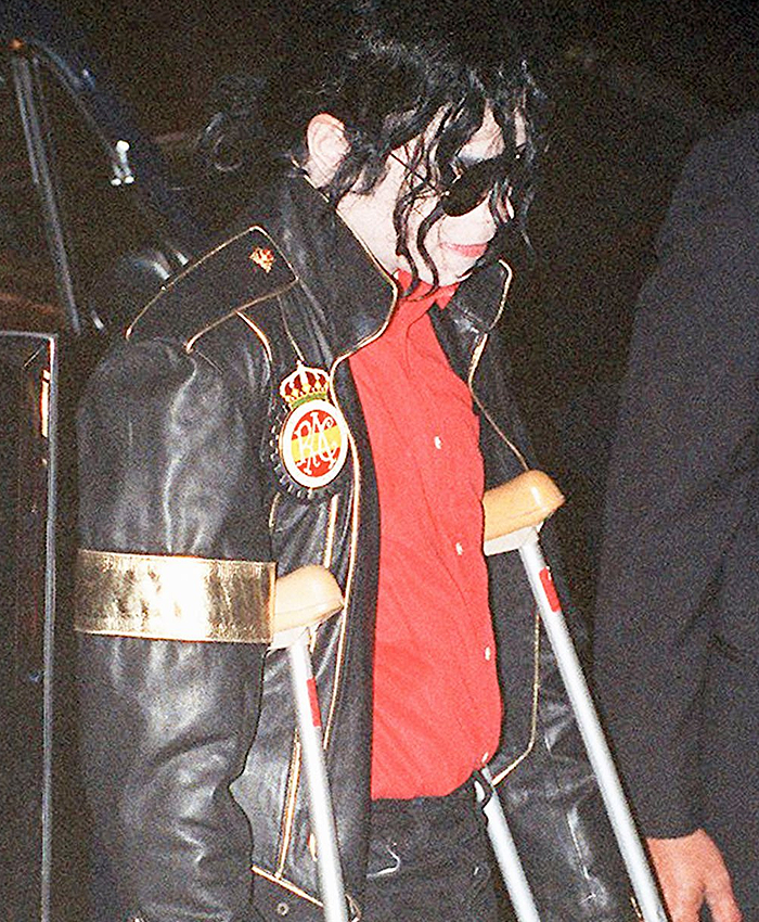 Elizabeth Taylor Tribute Michael Jackson Black Leather Jacket for Men and Women Right