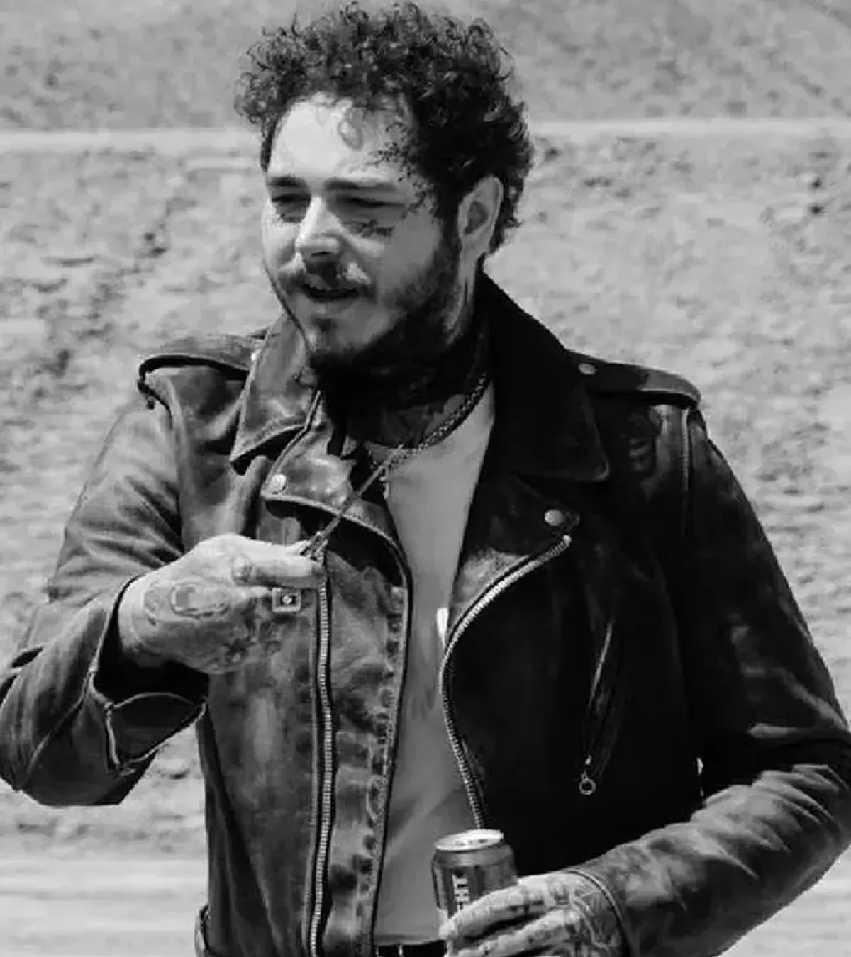 Goodbyes Zombies Post Malone Black Leather Jacket