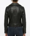 Gothic Leather Jacket Womens Black Studded back