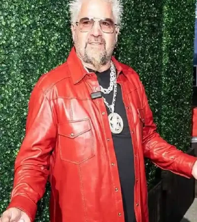 Guy Fieri Super Bowl Leather Jacket