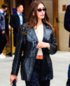 Hailey Bieber Leather Jacket