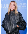 Hamptons Summer Sundown 2026 Olivia Ponton Black Oversized Leather Jacket Front
