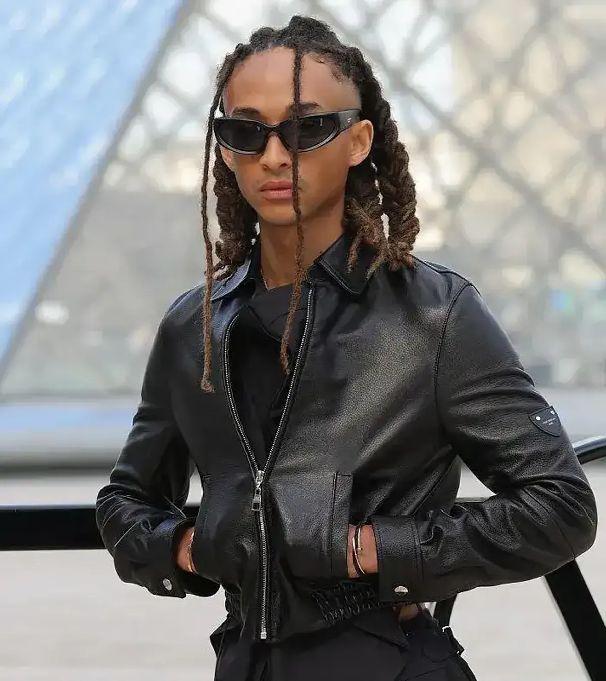Jaden Smith AW26 Show Leather Jacket