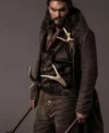 Jason Momoa Frontier Trench Leather Coat