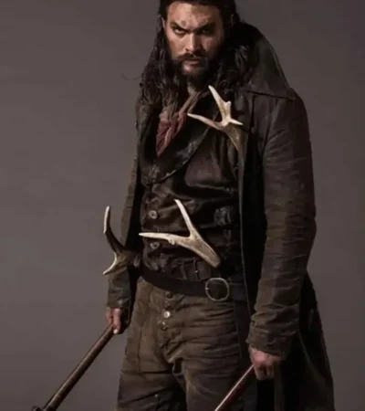 Jason Momoa Frontier Trench Leather Coat