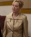 Jean Smart Hacks S05 Golden Leather Coat