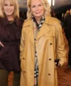 Jennifer Saunders London Fashion Week Trench Coat