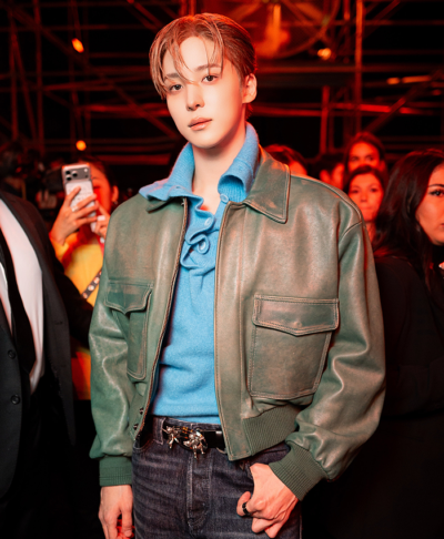 Jeong Yun-ho Milan Fashion Week Leather Jacket