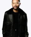 John Legend The Voice S29 Shearling Leather Jacket