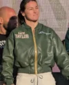 Katie Taylor Croke Park Green Leather Jacket