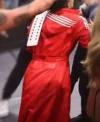 Kelani Jordan World Wrestling Championship Red Leather Coat