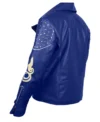 King Ben Descendants 2 Mitchell Hope Blue Leather Jacket