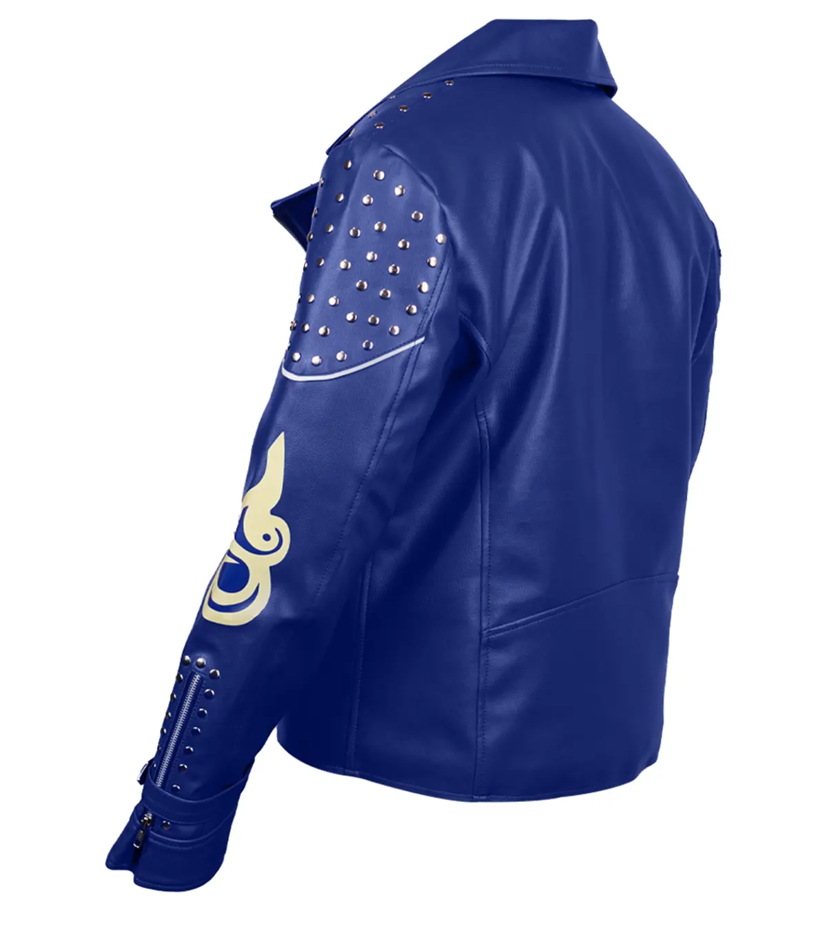 King Ben Descendants 2 Mitchell Hope Blue Leather Jacket