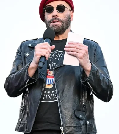 Los Angeles Music Event 2026 John Travolta Leather Jacket