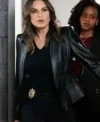 Mariska Hargitay Law and Order SVU S27 Leather Blazer