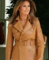 Melania Trump Brown Leather Jacket