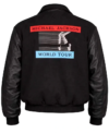 Michael Jackson Bad World Tour Black Varsity Jacket for Men and Women Back