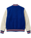Michael Jackson Warner Bross Bugs Bunny Blue and White Varsity Jacket for Men and Women Back