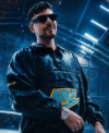 Mr. Lean Official Music Video Song 2026 MrBeast Black Leather Nike Anorak Jacket Front
