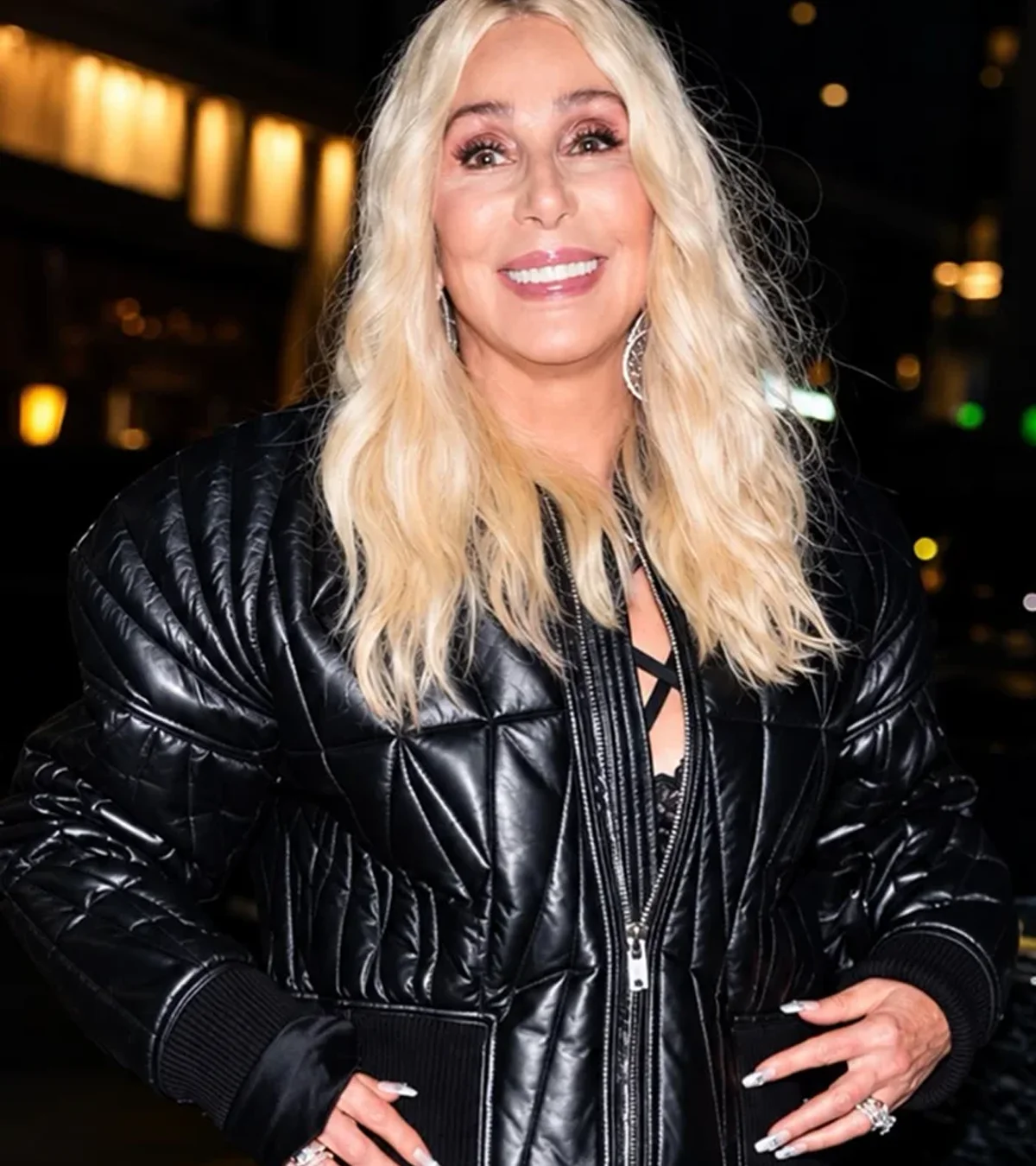 NYC Cher Black Leather Jacket