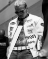 R and B Tour 2026 Chris Brown Vanson Leather Racing Moto Jacket Front