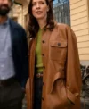 Rebecca Hall The Secret Of Secret 2026 Leather Blazer