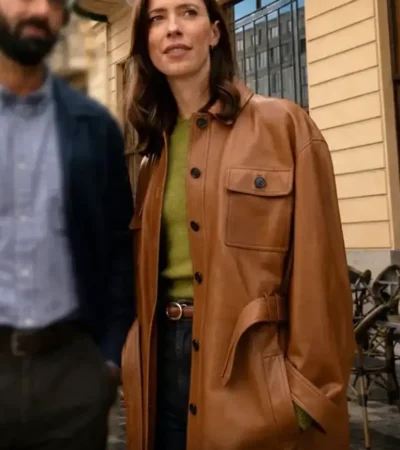Rebecca Hall The Secret Of Secret 2026 Leather Blazer