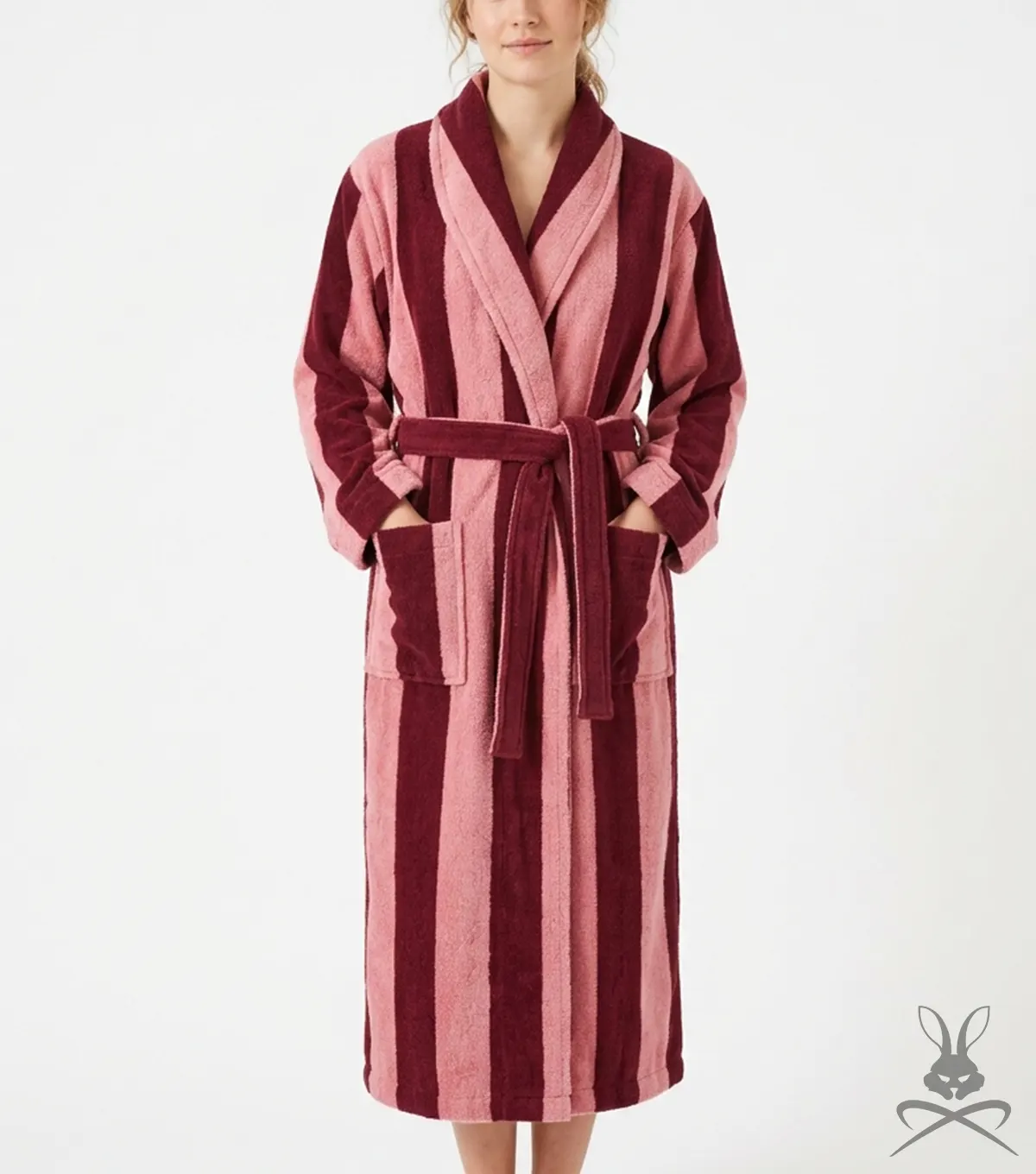 Red and Pink Bathrobe