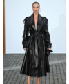 Rosie Huntington-Whiteley LFW Leather Coat