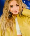 Sabrina Carpenter Tall Girl Premiere Yellow Leather Jacket For Women