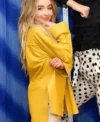 Sabrina Carpenter Tall Girl Premiere Yellow Leather Jacket On Sale