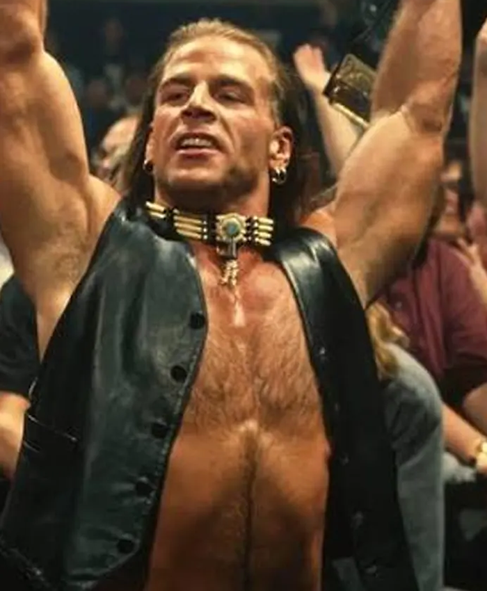 Shawn Michaels Black Leather Vest