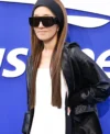 Shop Vera Wang US Open Event 2026 Black Leather Jacket On Sale