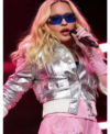 Surprise Concert Madonna Silver Jacket