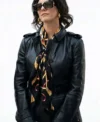 Susie Glass The Gentlemen S02 Black Leather Jacket