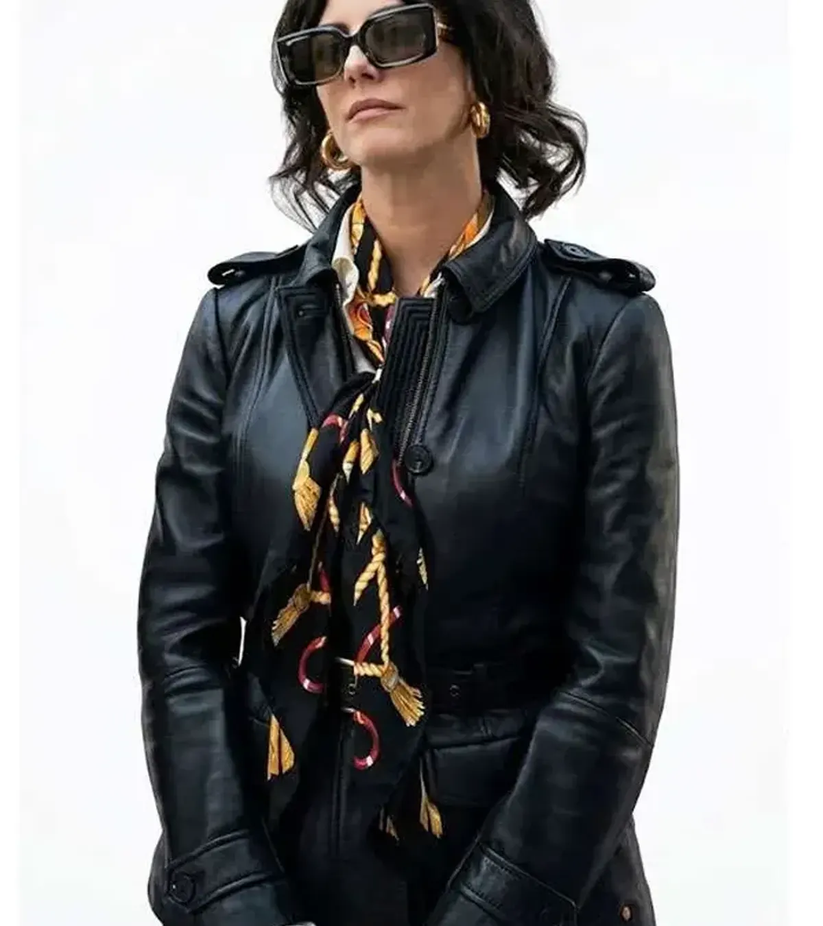 Susie Glass The Gentlemen S02 Black Leather Jacket