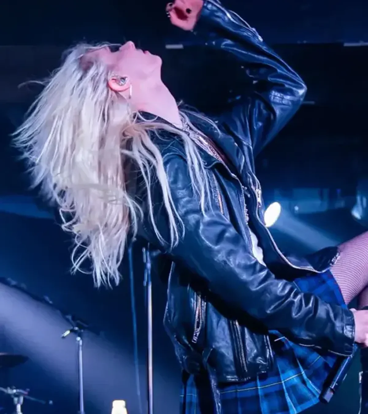 Taylor Momsen Underworld Concert London 2026 Biker Leather Jacket