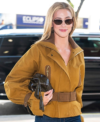 The Drew Barrymore Show 2026 Lili Reinhart Mustard Leather Jacket Left