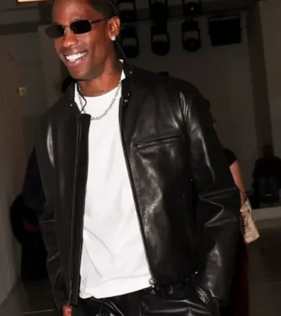 Travis Scott Bottega Veneta’s SS27 Leather Jacket