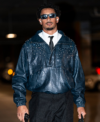 Tunnel Walk Jordan Love Blue Leather Jacket