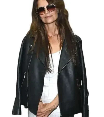 US Open 2026 Katie Holmes Leather Jacket