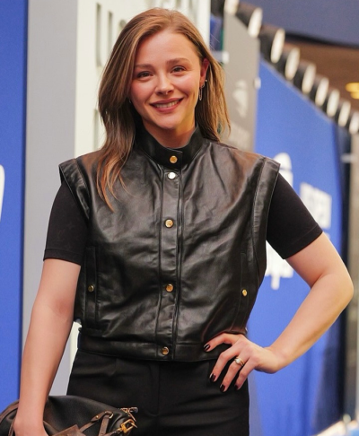 US Open Chloe Moretz Leather Vest