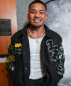 Ultimate Fighting Championship Los Angeles 331 California Black Wool and Leather Varsity Jacket Front