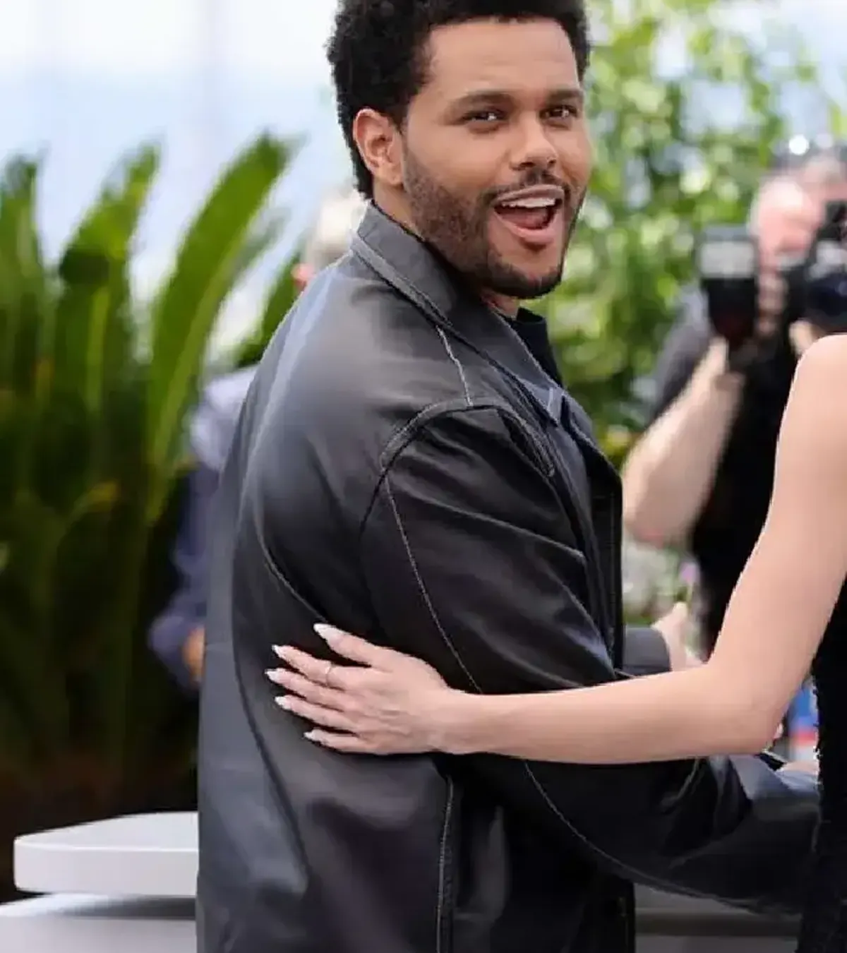 Weeknd The Idol Black Leather Jacket On Sale
