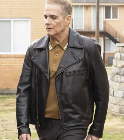Yul Vazquez Will Trent S03 Black Leather Jacket